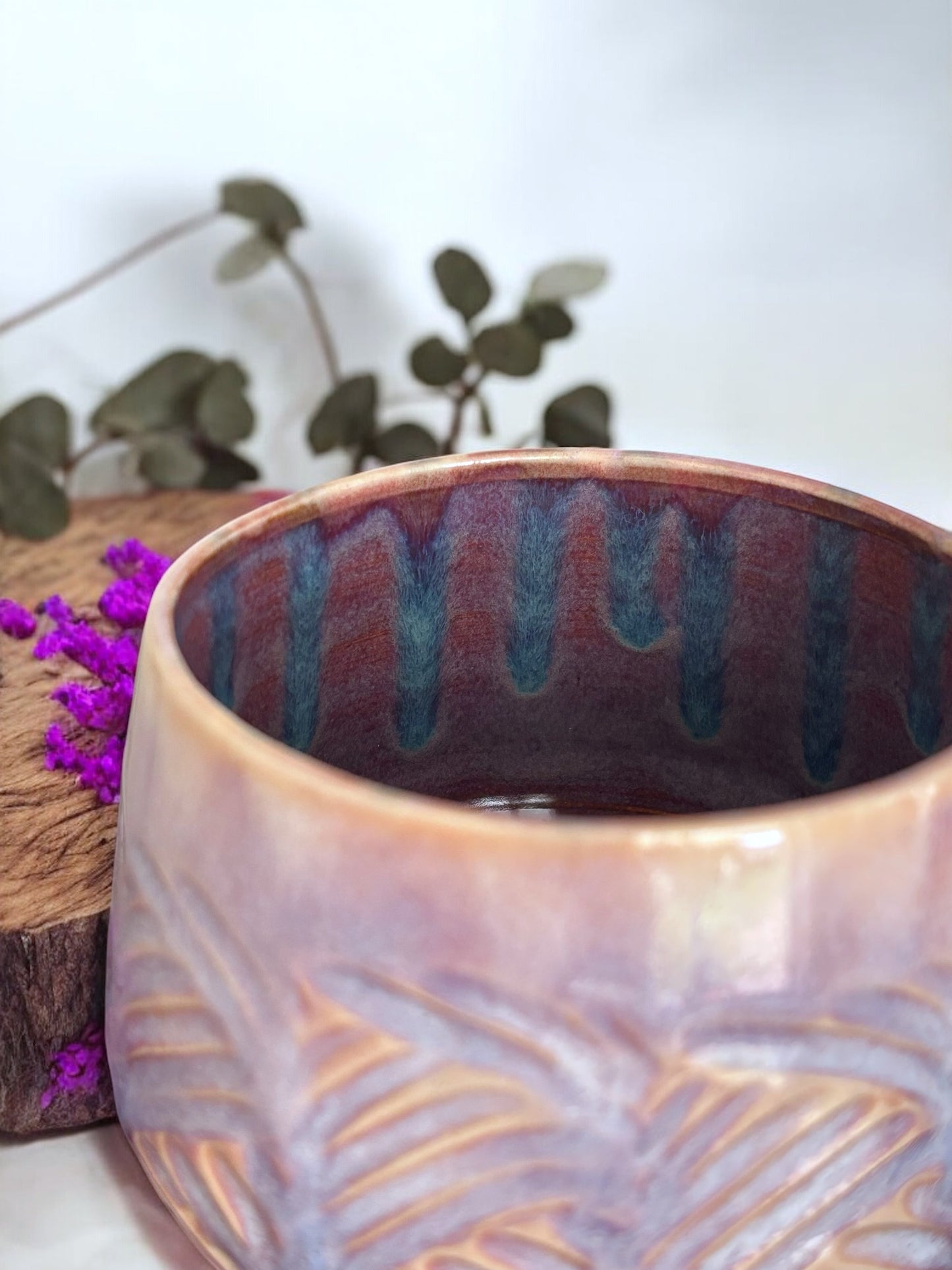 Tasse douce ,poterie faite main. Entretien facile.