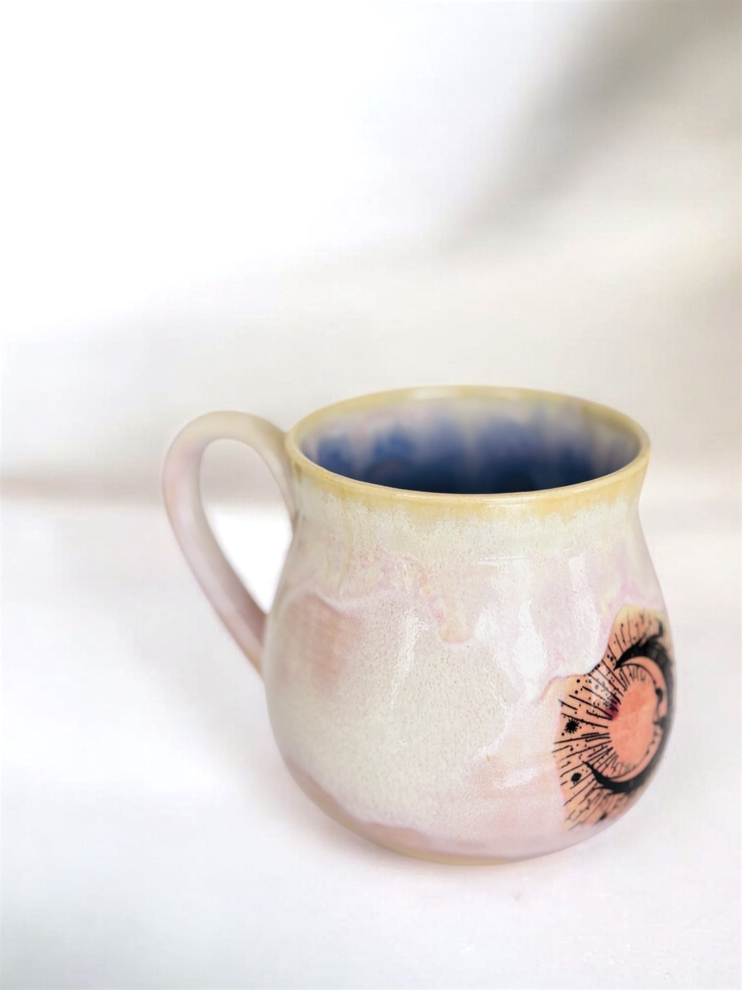 Tasse "Under the Moon" ,poterie faite main.