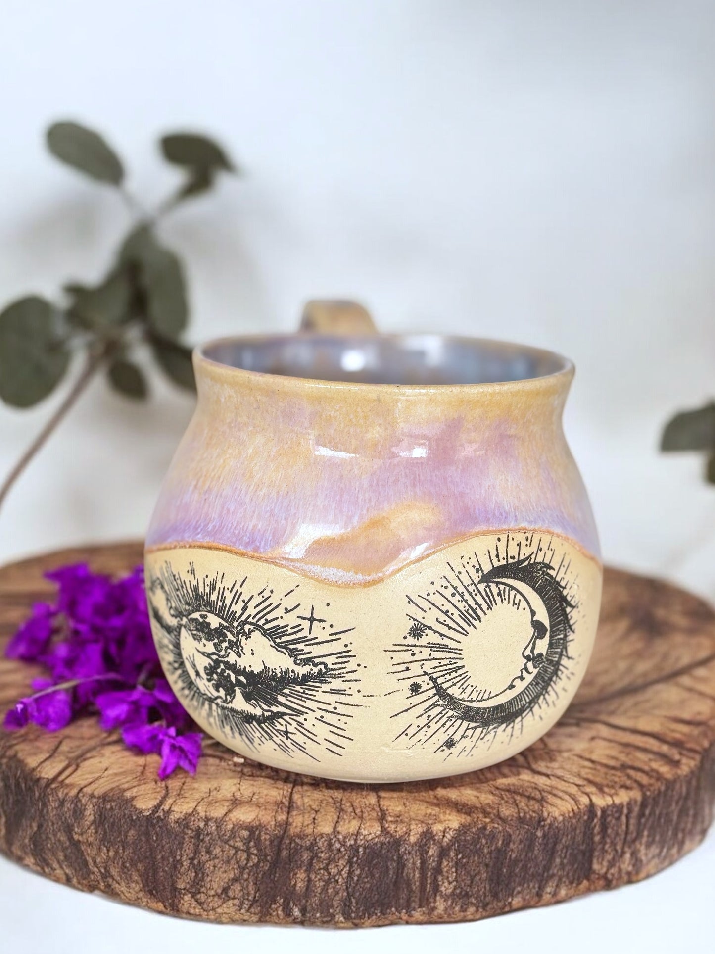 Tasse "Under the Moon" ,poterie faite main.