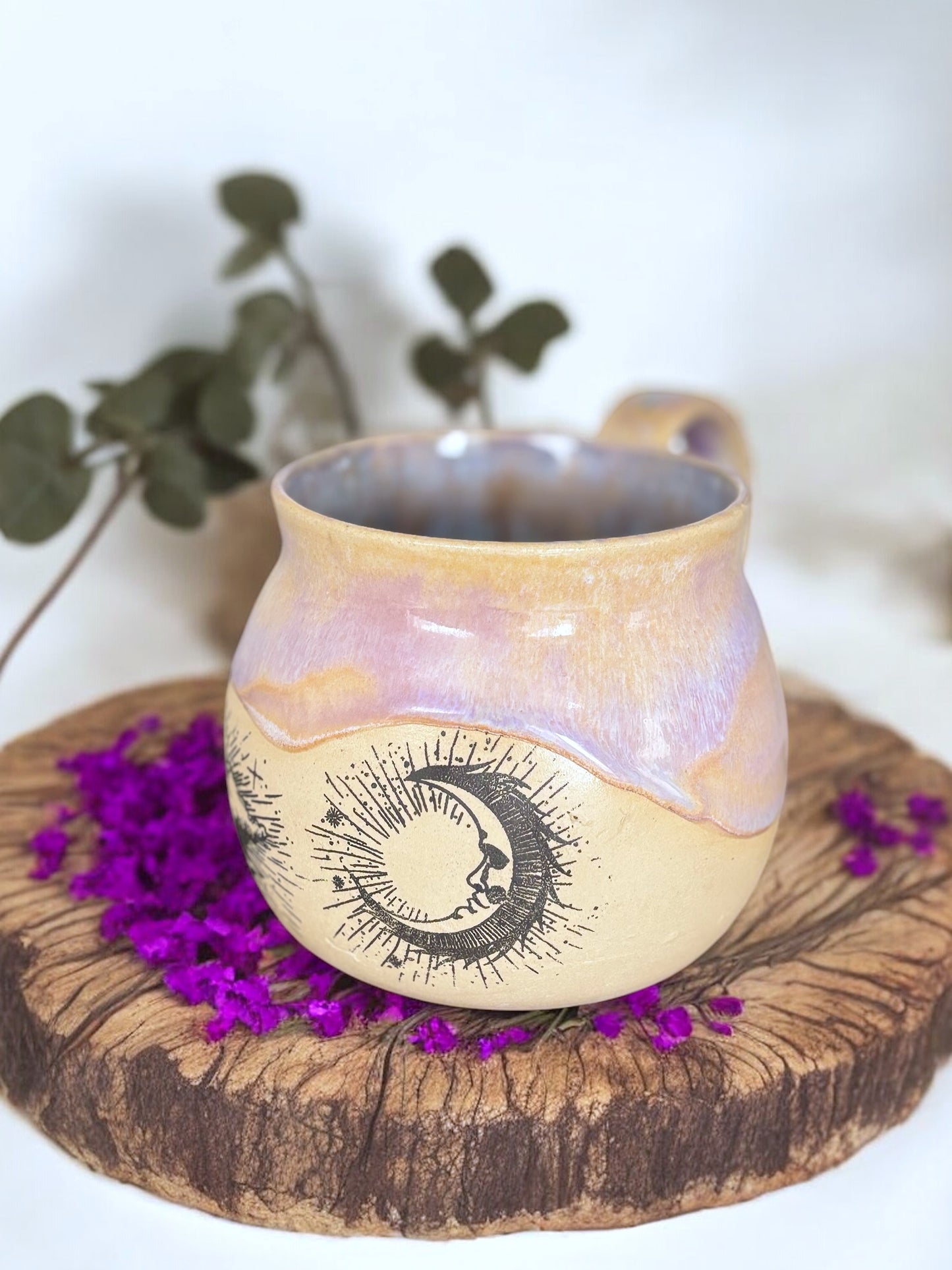 Tasse "Under the Moon" ,poterie faite main.