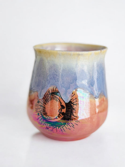 Tasse "Under the Moon" ,poterie faite main.